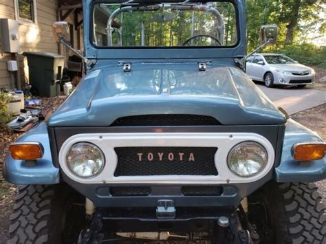 1972 Toyota Fj 40 Landcruiser Wagon Blue 4WD Manual Landcriuser