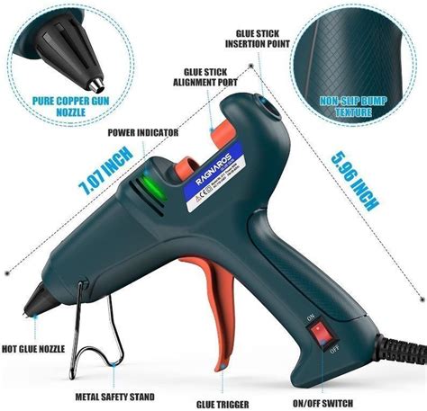 Hot Glue Gun Ragnaros W Thermostat Hot Melt Glue Gun Rapid Preheating With Ptc Heating