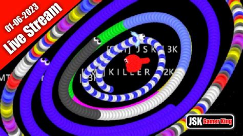 Slither Io Live Stream SMT JSK Gamer King JSK Arena 01 06 2023