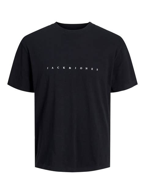 Logo Crew Neck T Shirt Black Jack And Jones®