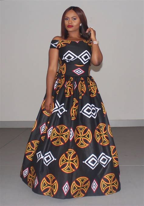 Beautiful Pattern On The Fabric Long African Dresses African Dresses