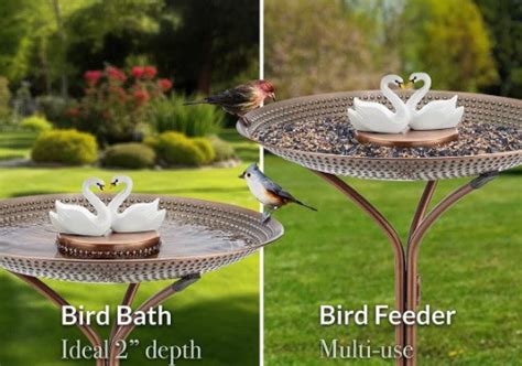 Garden Bird Feeder And Bath Sets In The Garden And More