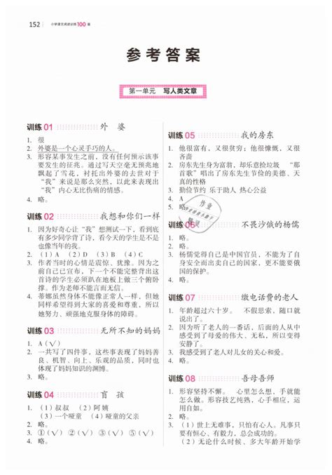 2019年一本五年级小学语文阅读训练100篇答案——青夏教育精英家教网——