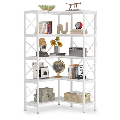 Tribesigns Corner Bookshelf Shelf Corner Etagere Bookcase Corner