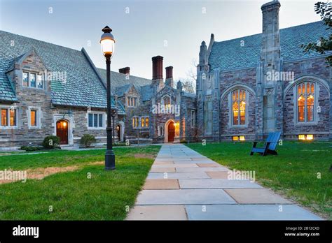 The Arched Hallway Of Holder Hall On The Campus Of Princeton University