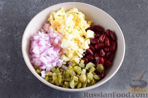 Рецепт: Быстрый салат с красной фасолью на RussianFood.com