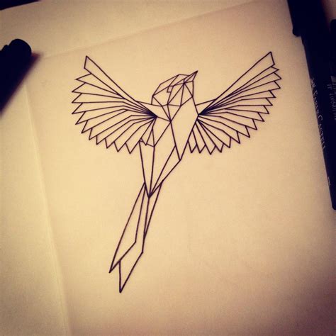 Geometric Bird Drawing At Getdrawings Free Download