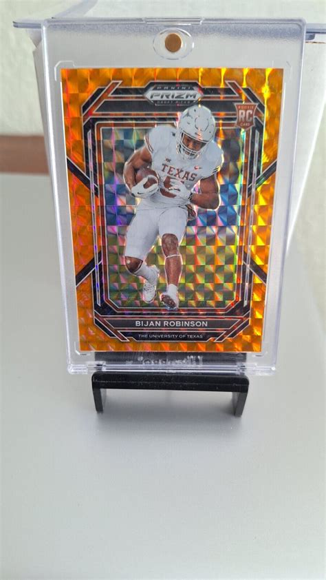 2023 Panini Prizm RC Bijan Robinson Orange Finite Prizm 03 39 SSP