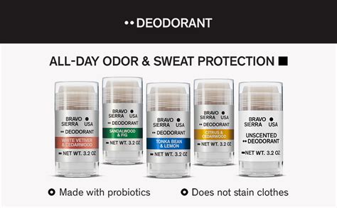 Aluminum Free Natural Deodorant For Men By Bravo Sierra 3