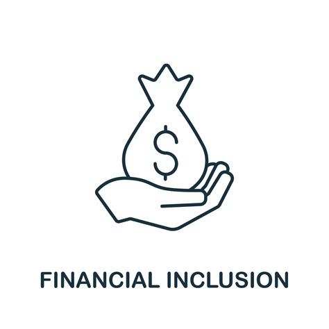 Financial Inclusion Icon Creative Simple Symbol From Fintech