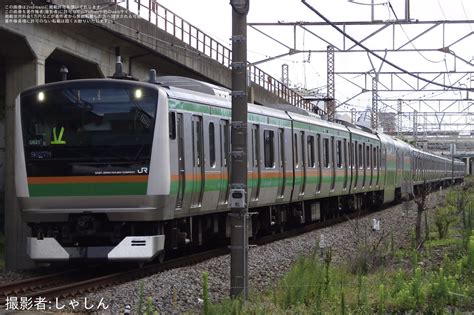 2nd Train 【jr東】 E231系s 14編成が E233系u621編成により返却回送の写真 Topicphotoid77532