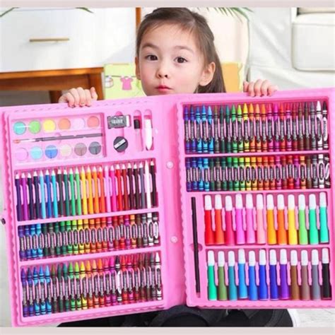 Estojo Maleta Pintura Infantil Kit pintura 24peças a 150 peças