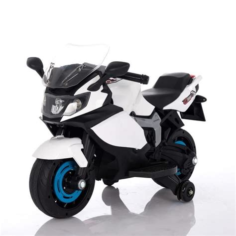 Moto Racer Ataa Lectrique Enfants Batterie V Volt Blanc Moto