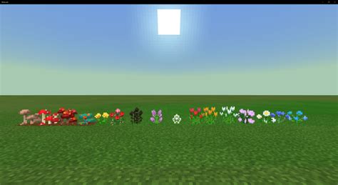 List Of Flowers In Minecraft Plants And Flowers Minecraft 101