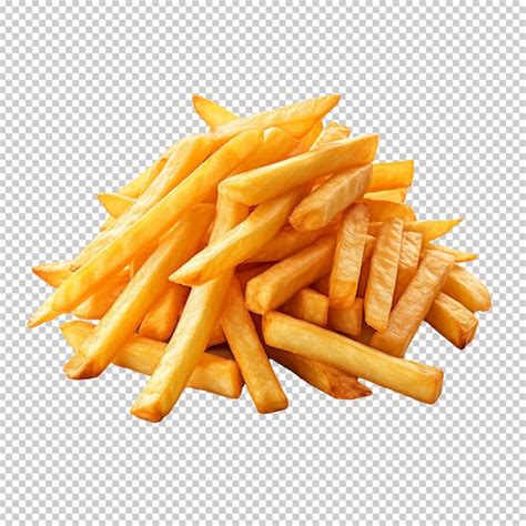 Batatas Fritas Cortadas Em Crinkle Isoladas Em Fundo Transparente PNG