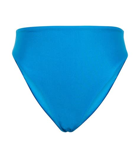 Buy Jade Swim Incline High Rise Bikini Bottoms Blue At 30 Off