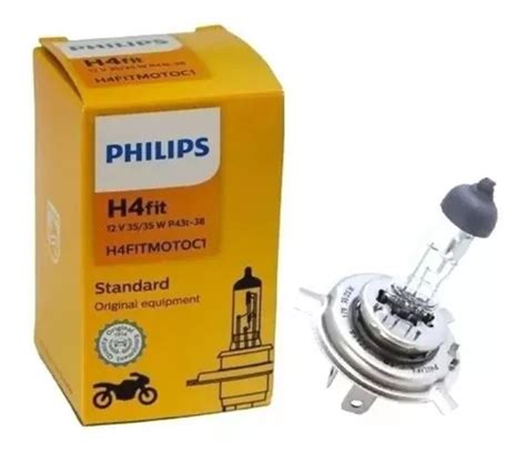 Lampada Farol H4 H4fit Philips 35 35w Factor Titan 150 Origi