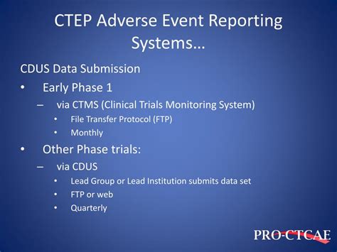 Ppt Ctep Nci Adverse Event Reporting Programmatic And Workflow Processes Powerpoint