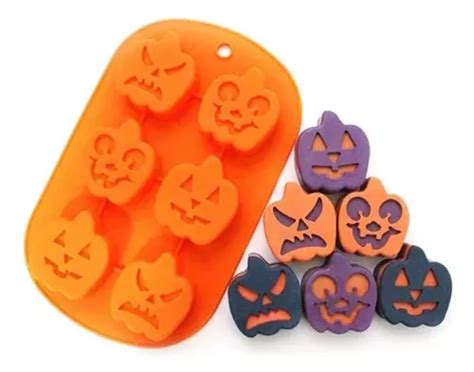 Molde De Silicona Halloween Cavidades Reposteria Fiestas Cuotas