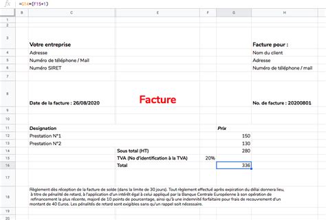 Ntroduire Imagen Formule De Facture Fr Thptnganamst Edu Vn