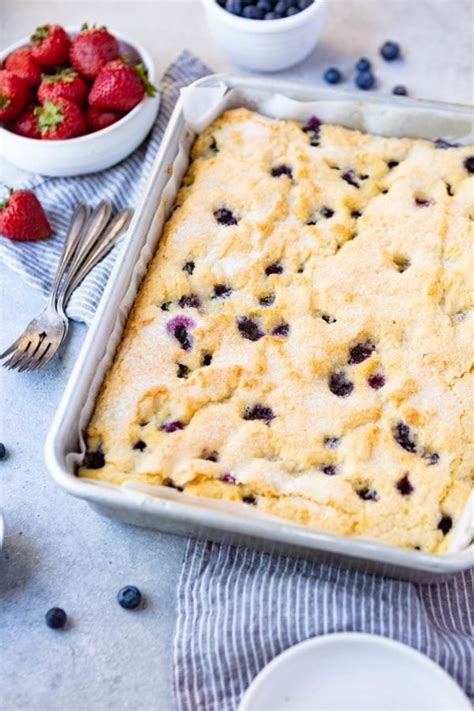 Buttermilk Blueberry Breakfast Cake Oh Sweet Basil