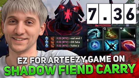 EZ For ARTEEZY GAME On SHADOW FIEND CARRY In NEW PATCH 7 36 DOTA 2