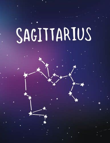 Sagittarius Lined Zodiac Notebook Astrology Constellation Sign