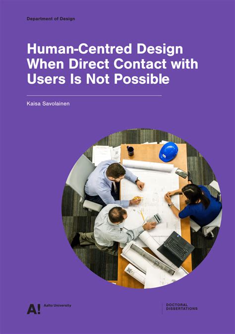 PDF Human Centred Design When Direct Contact With Users Is Not Possible