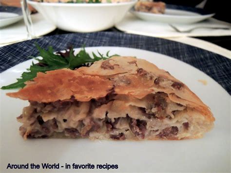 Around the World - in favorite recipes: Bosnian Layered 'Burek'