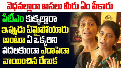 TDP Woman Renuka Strong Warning To Paytm Batch YS Jagan Chandrababu