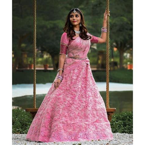 Pink Lehenga Choli And Dupatta Pakistani Bridal Dress Atelier Yuwa