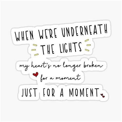 "Just For A Moment" Sticker for Sale by mutualletters | Redbubble