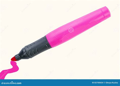 Marker Pink colour stock photo. Image of object, coloring - 83700654