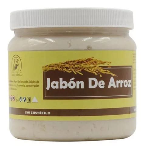 Jabón Exfoliante Aclarante Natural De Arroz 1 Kg Meses Sin Interés