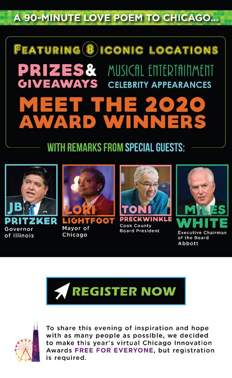 New Speakers Announced For The October 19th Chicago Innovation Awards