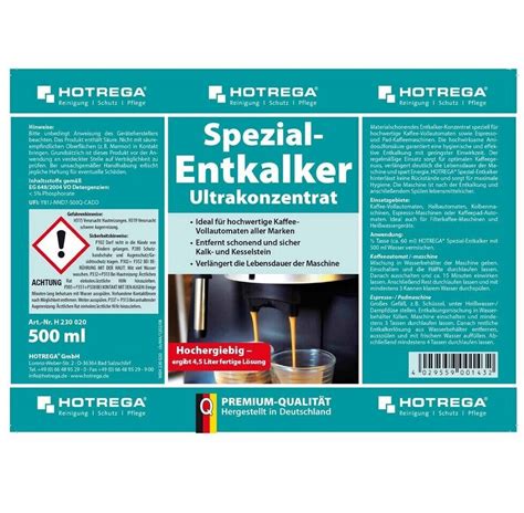 Hotrega Spezial Entkalker Ultrakonzentrat 500 Ml Ab 6 49