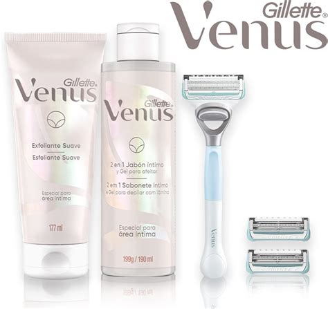 Gillette Venus Kit Para Rea Ntima Rastrillo Mujer Cartuchos