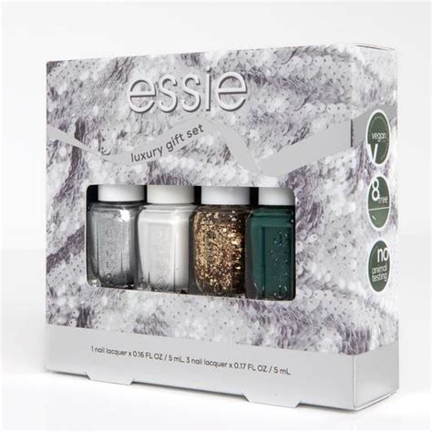 4 Piece Mini Nail Polish Holiday Limited Edition Kit Essie