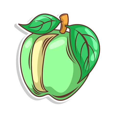 Premium Vector Apple Fruit Doodle Hand Draw Vector Illustration