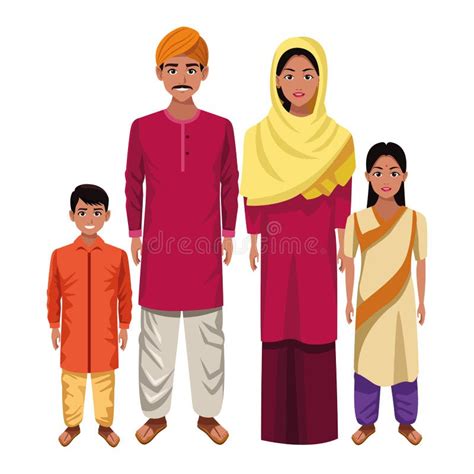 Dessin De La Culture Orientale Indienne Illustration De Vecteur