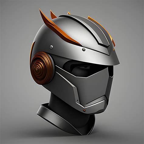 Helmet Futuristic Warrior 3D Arthub Ai