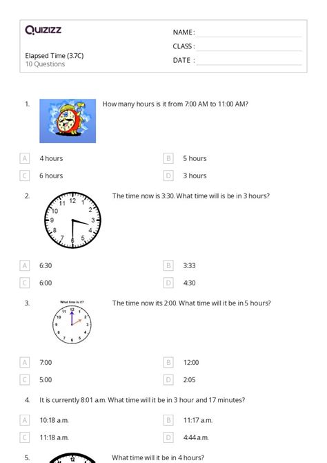 50 Elapsed Time Worksheets For 3rd Grade On Quizizz Free Worksheets Library