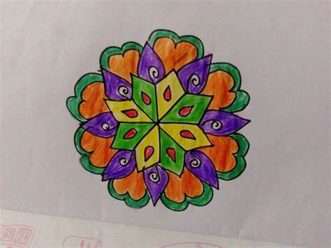 Rangoli Painting Designs at PaintingValley.com | Explore collection of ...