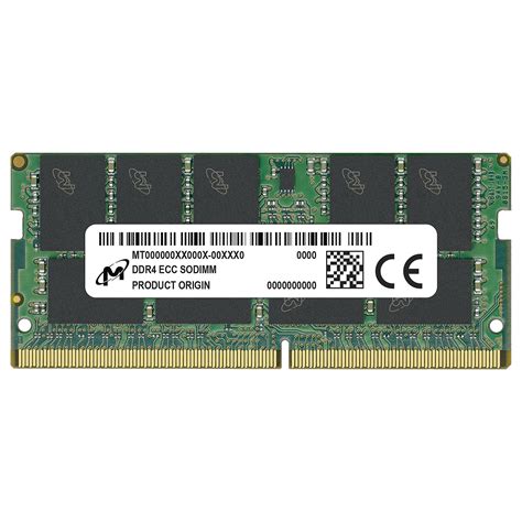 Micron SO DIMM DDR4 ECC 32 GB 3200 MHz CL22 2Rx8 16 Gbit PC RAM