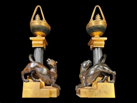 Superb Art Deco Bronzes With Panthers 1920 For Sale At 1stdibs