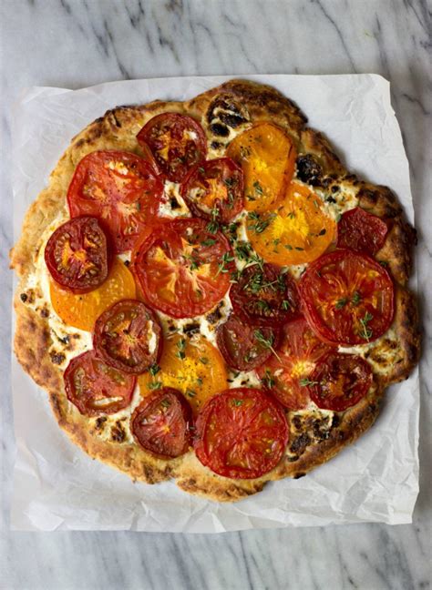 Rustic Heirloom Tomato Pizza The Healthy Epicurean Recipe