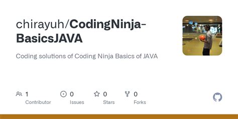 Github Chirayuh Codingninja Basicsjava Coding Solutions Of Coding