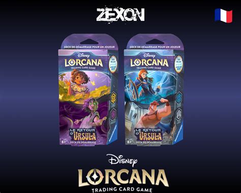 Disney Lorcana Set4 Lot 2 Decks De Démarrage Zexon