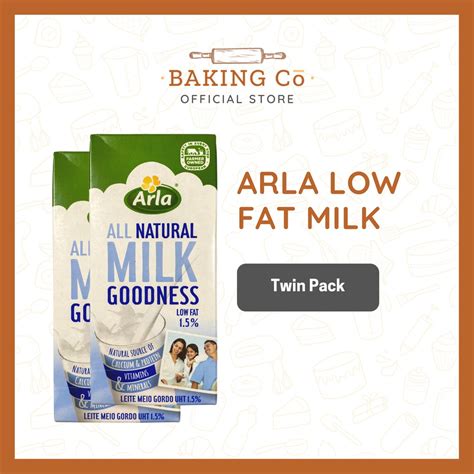 Arla All Natural Low Fat Milk 1ltwin Packbundle Set Of 3 Shopee