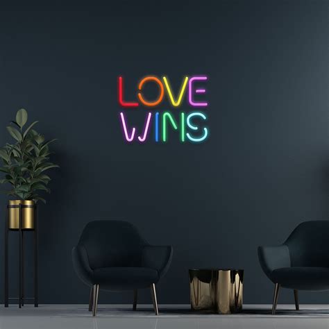 love wins neon sign custom neon lights neonize